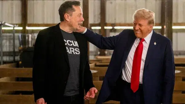 Trump praises a musk as bad eyes out