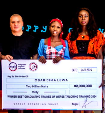 INTELS empowers 62 women through WEPSS, donates garments to host communities