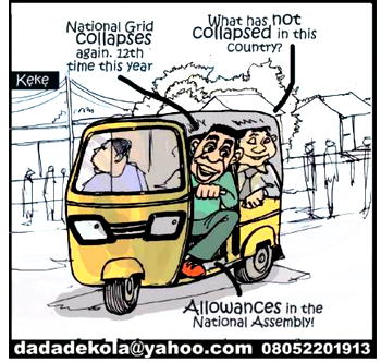 Cartoon: What should happen to ‘their’ allowances each time National Grid collapses?