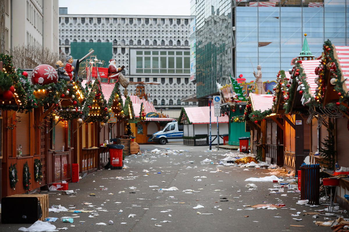 Germany says Christmas market attack toll rises to 5 dead, over 200 injured