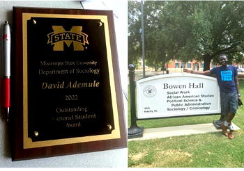 Nigerian sociologist David Ademule breaks records at Mississippi State with prestigious award
