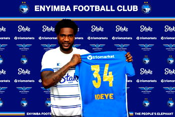 Enyimba unveil Brown Ideye as latest squad addition