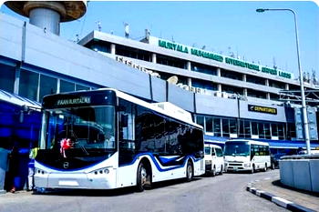 Lanre Shittu CNG buses take over as Nigeria airport shuttle