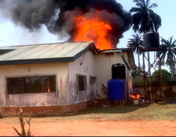706 ballot boxes, others destroyed as fire razes INEC office in Delta