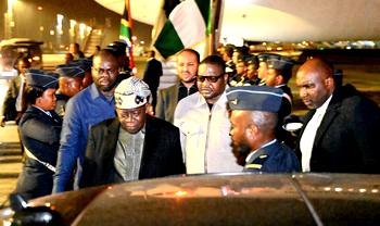 PHOTOS: Tinubu arrives South Africa for bi-national commission meeting