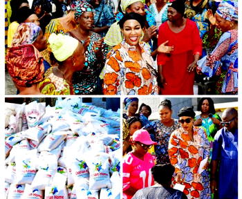 Dorian home founder, Bayode, distributes 1,000 bags of rice, cash gift to widows, others in Ondo