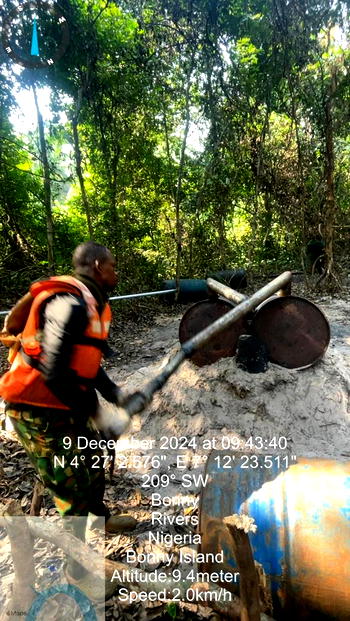 Oil Theft: Troops deactivate 42 illegal refinery sites, confiscate 197,000 Litres of stolen crude