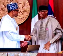 Omo-Agege greets Buhari at 82, extols his exemplary virtues