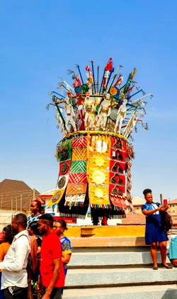 Obi of Onitsha unveils Ijele masquerade sculpture in Enugu 