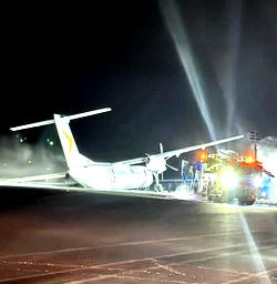 Air Canada plane catches fire during landing