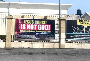 ‘Jesus Is Not God’ Lekki banner reportedly removed after outcry