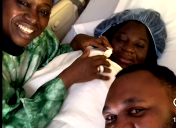 Deborah Enenche, husband welcome first child
