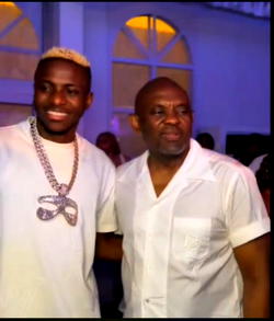 Video: Osimhen joins Davido, Wizkid, Burna Boy at Tony Elumelu’s all-white party