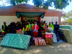 NGO visits children at hospital, gifts equipment, food items
