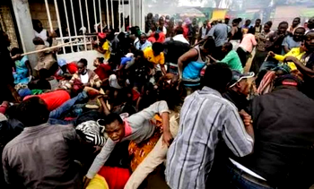 Stampede as a mark of failure in social engineering
