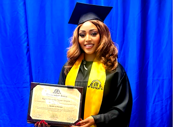 Regina Daniels celebrates as she bags Bachelor’s degree in Psychology