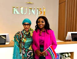 Gambia First Lady Fatoumatta Bah-Barrow visits April by Kunbi, says Africa is blessed