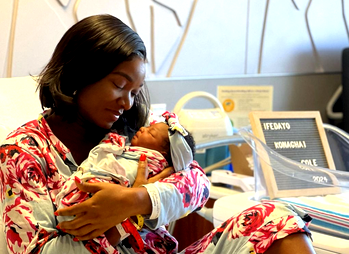 Photos: Actress Wofai Fada, husband welcome baby girl