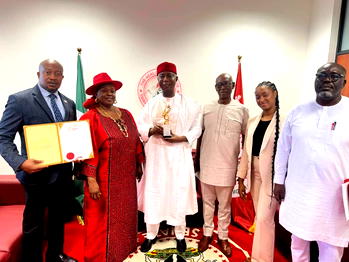 Senator Nwoko bags social impact of decade award for standing with people