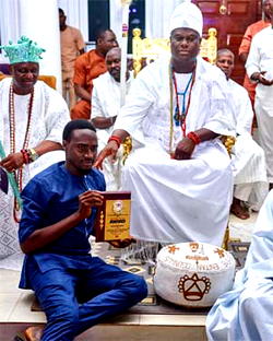Ooni of Ife celebrates palace staff at appreciation day and awards evening