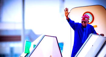 Tinubu departs France to co-chair 11th session of BNC in South Africa