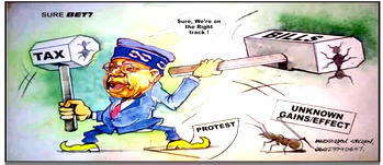 Cartoon: ‘Just pay tax, we’ll work out your survival’
