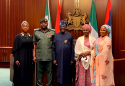 Tinubu confers colonel rank on his Aide-de-Camp, Nurudeen Yusuf