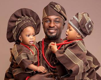 Adeniyi Johnson and twins