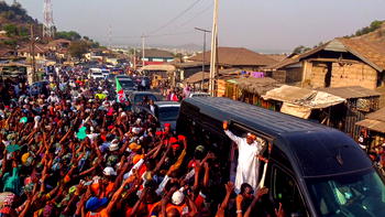 Ex-gov Bello receives rousing welcome from kinsmen, calls for unity, support for Tinubu
