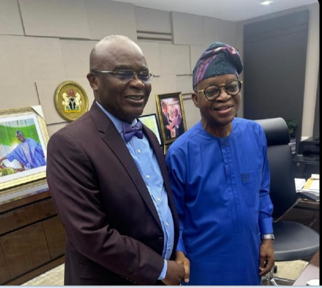 Dr. Kayode Opeifa, met with the Minister for Marine and Blue Economy, Gboyega Oyetola