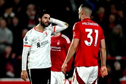 EPL: Liverpool held to 1-1 draw by stubborn Nottingham Forest