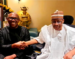 Photos: Peter Obi visits IBB, hails his ‘invaluable words of wisdom’
