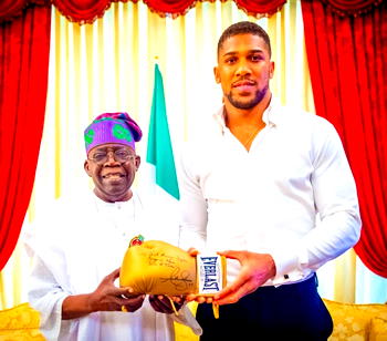 Anthony Joshua visits Tinubu in Lagos