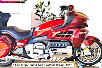 Souo S2000 bike powered by world’s only horizontally opposed 8-cylinder engine debuts