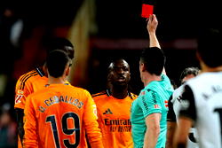 Ancelotti says Vinicius red card ban unfair