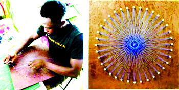 Chinshaka addressing problem of his homeland with art