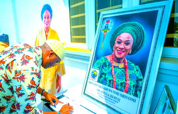 Deputy Speaker, Kalu leads house delegation to Ogun State for condolence