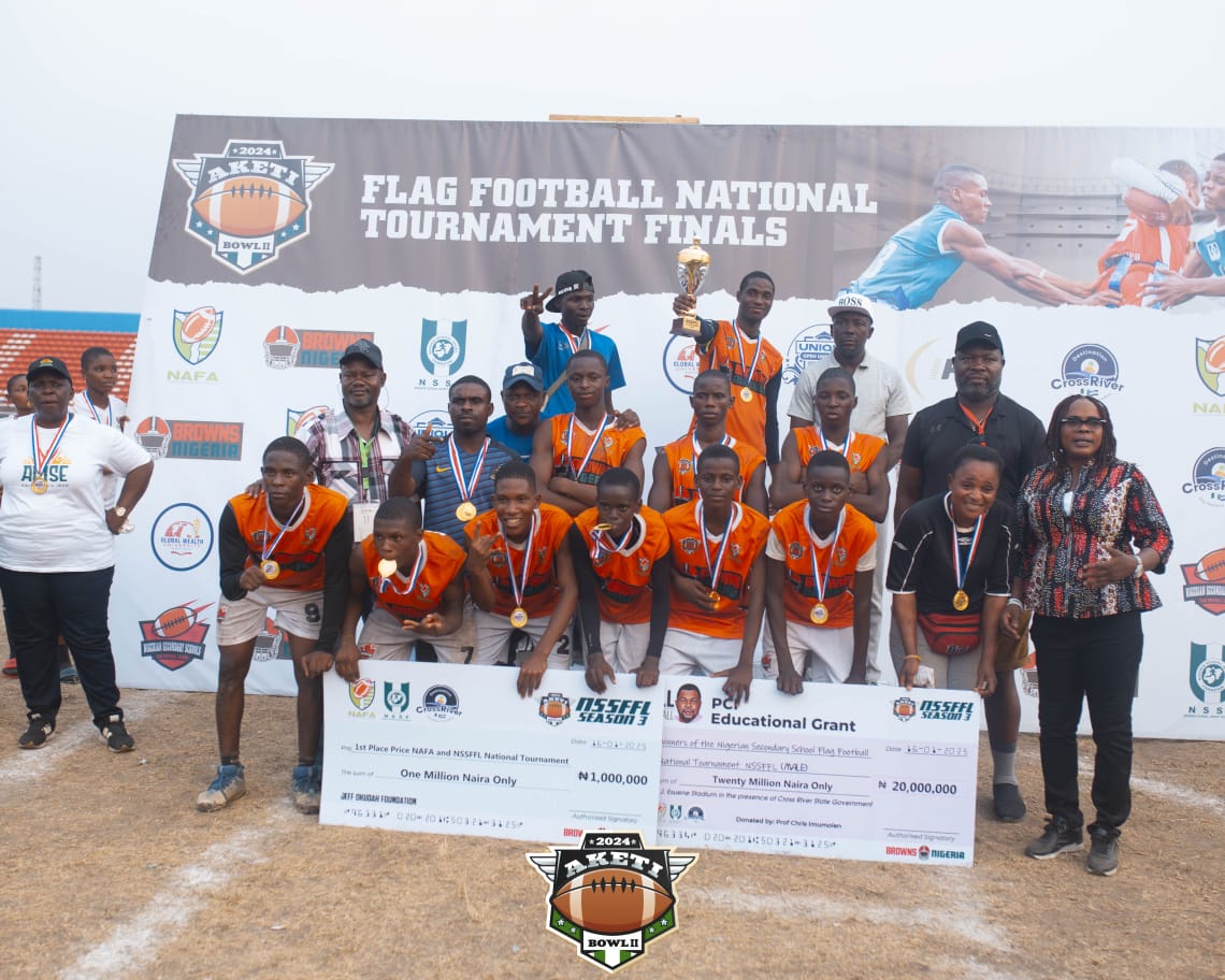 Imumolen awards N40m scholarships at National Flag Football Tournament