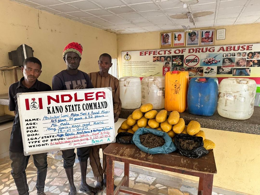 NDLEA foils attempt to export drugs concealed in duvets to UK, arrests two suspects