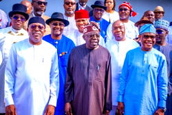 Photos: Wike, Fubara all smiles after meeting with Tinubu at Presidential Villa