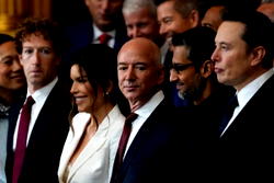 Tech billionaires take center stage at Trump inauguration