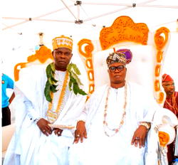 Iba Gani Adams confers Akinjagunla Aare Ona Kakanfo of Yorubaland title on Prince Adedipe Ewenla