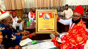 Christopher Chinedumuije conferred with chieftaincy title