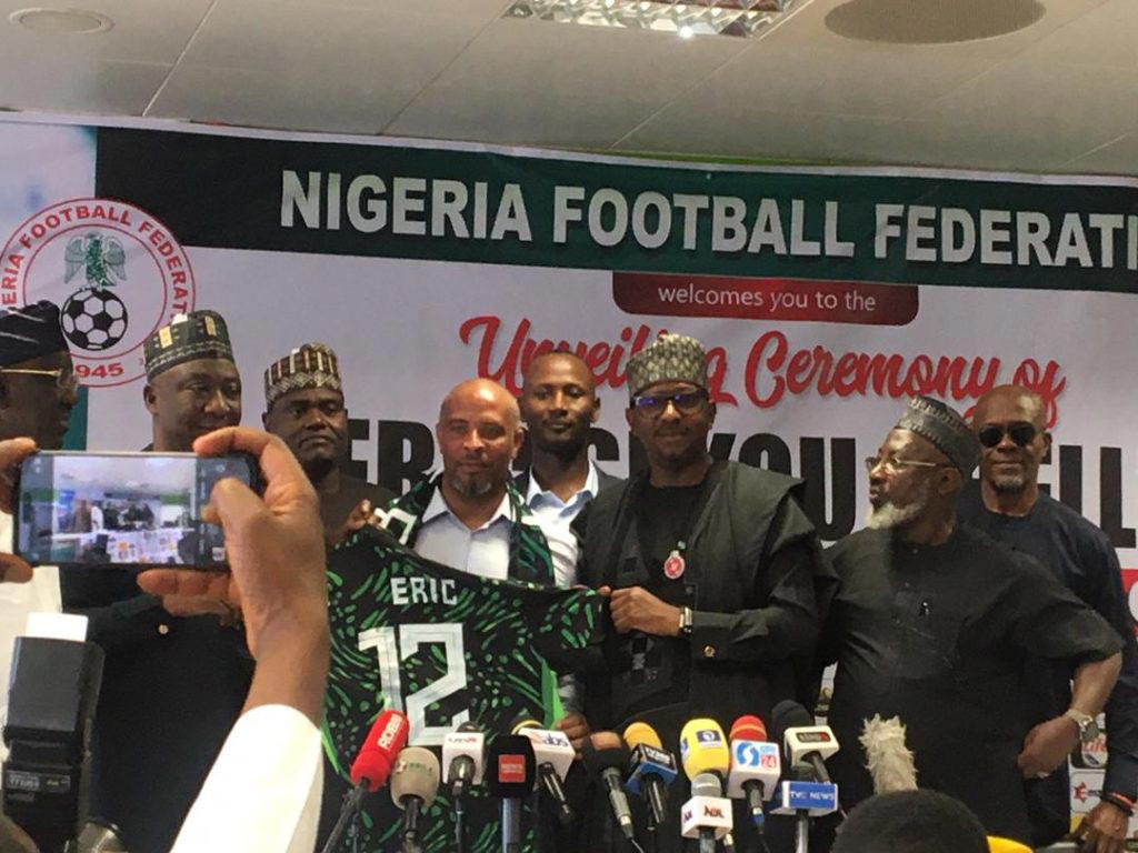 Photos: NFF unveils Eric Chelle as Super Eagles coach - Vanguard News