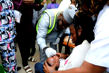 Edo council boss resumes office, launches immunization for children