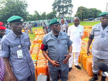 Customs intercept smugglers with 10,970 litres of petrol concealed in sacks