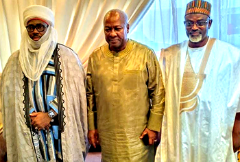 Highlights from President Dramani’s inauguration and meeting with Ambassador Hussaini