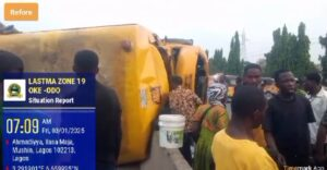Lagos accident: LASTMA rescues 8 injured passengers