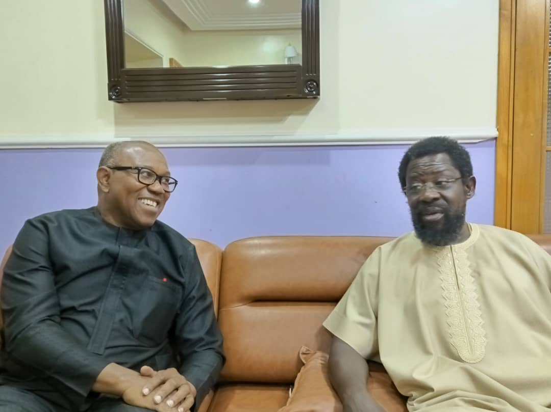 Photos: Peter Obi visits Dele Farotimi, lauds his courage amid adversity