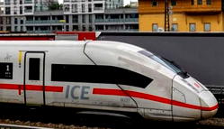 Man survives clinging to high-speed German train
